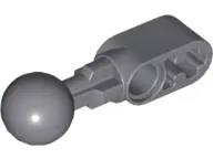 Dark Bluish Gray Technic, Liftarm, Modified Ball Joint Straight 1 x 2 with 1 Hole in Ball