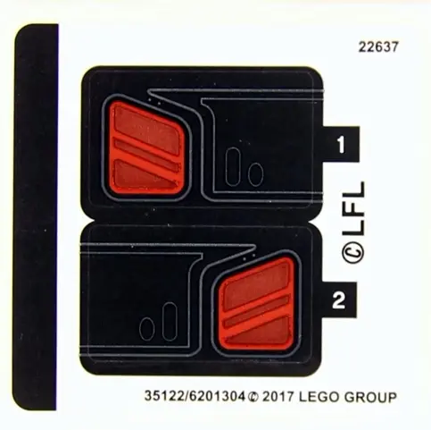 Sticker Sheet for Set 75179 - (35122/6201304)