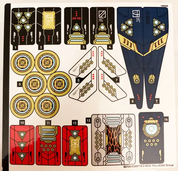 Sticker Sheet for Set 71765 - (82139/6369778)