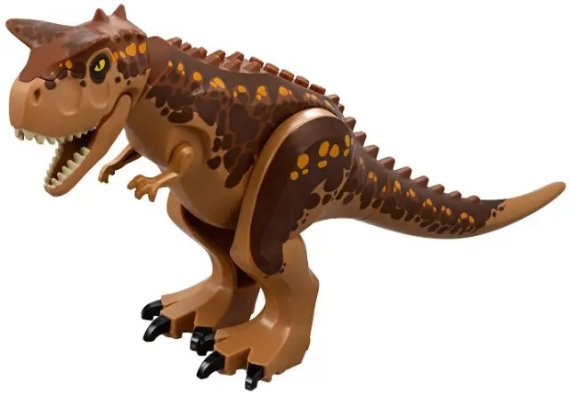 Medium Nougat Dinosaur Carnotaurus with Spots