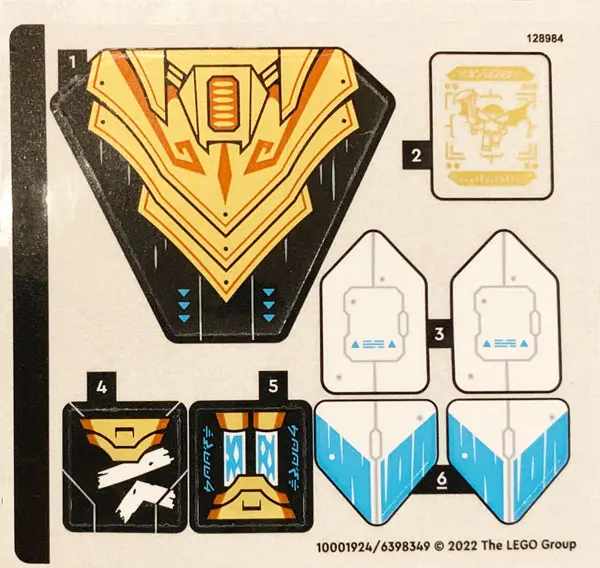 Sticker Sheet for Set 71770 - (10001924/6398349)