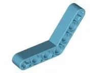 Medium Azure Technic, Liftarm, Modified Bent Thick 1 x 7 (4 - 4)