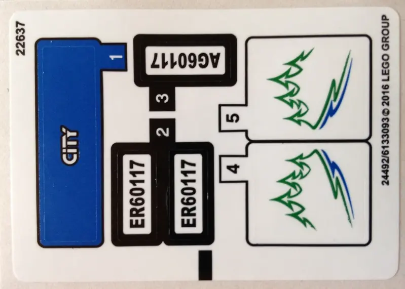 Sticker Sheet for Set 60117 - International Version - (24492/6133093)