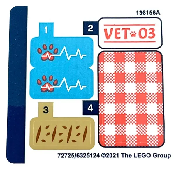 Sticker Sheet for Set 41442 - (72725/6325124)