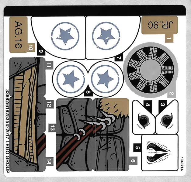 Sticker Sheet for Set 76075 - (33982/6192535)