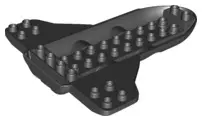 Black Duplo Space Shuttle Fuselage Lower with Wings