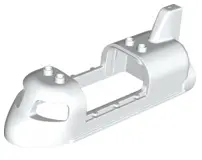 White Duplo Space Shuttle Fuselage Upper with Tail