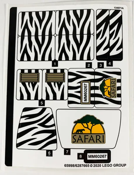 Sticker Sheet for Set 60267 - (65998/6287665)