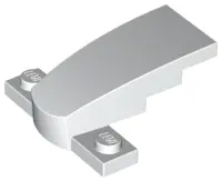 White Wedge 4 x 2 x 1 1/3 with 1 x 4 Base