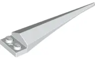 White Plate, Modified 1 x 2 with Angular Extension with Molded Flexible Rubber White Tip Pattern