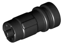 Black Large Figure Weapon, Lightsaber Hilt Half 2L with Axle Hole