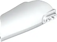 White Large Figure Armor, Arm / Leg Cover with Ball Joint Socket and 2 Holes