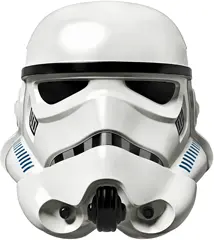 White Large Figure Head Modified SW Stormtrooper Helmet Pattern