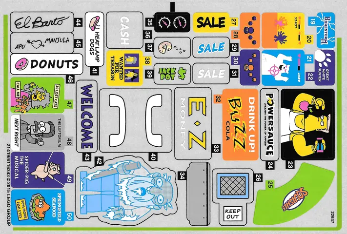 Sticker Sheet for Set 71016 - Sheet 2 (21419/6116343)