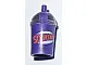 Dark Purple Minifigure, Utensil Cup, Dome Lid Cup and Straw with Trans-Clear Lid and Dark Purple and