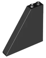 Black Slope 55 6 x 1 x 5 without Bottom Stud Holders