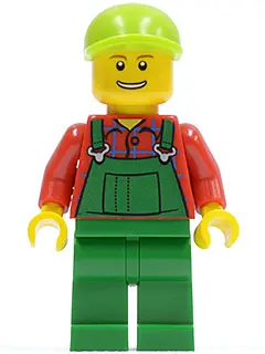 Overalls Farmer Green, Lime Short Bill Cap