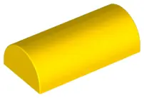 Yellow Slope, Curved 2 x 4 Double (Undetermined Type)
