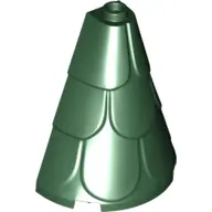 Dark Green Tower Roof 2 x 4 x 4 Half Cone Shaped with Roof Tiles