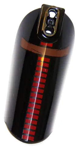 Black Large Figure Armor, Arm / Leg Cover with Ball Joint Socket and 2 Holes with Red Lines and Redd