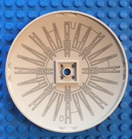 Light Bluish Gray Dish 10 x 10 Inverted (Radar) - Solid Studs with Radiating Spokes Pattern on Conca