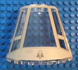 Trans-Clear Cone Half 10 x 5 x 6 with SW Millennium Falcon Cockpit Pattern