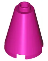 Magenta Cone 2 x 2 x 2 - Open Stud