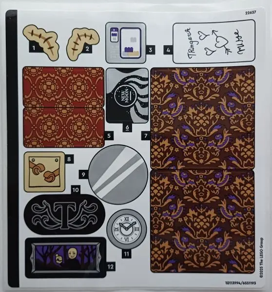 Sticker Sheet for Set 76785 - (10113994/6551193)