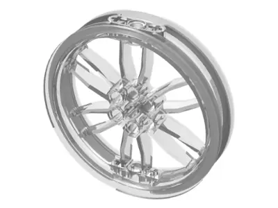 Trans-Clear Wheel 75mm D. x 17mm Motorcycle