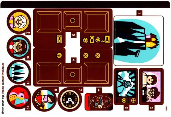 Sticker Sheet for Set 43217 - (10102084/6422725)