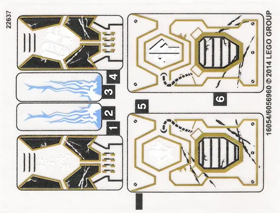 Sticker Sheet for Set 70723 - (16054/6056960)