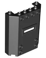 Black Panel 2 x 6 x 6 with Window Slot