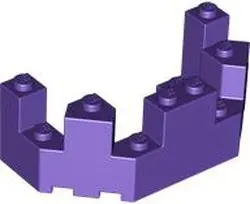Dark Purple Castle Turret Top 4 x 8 x 2 1/3