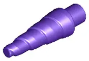 Dark Purple Horn, Unicorn / Spiral