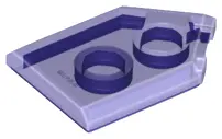 Trans-Purple Tile, Modified 2 x 3 Pentagonal