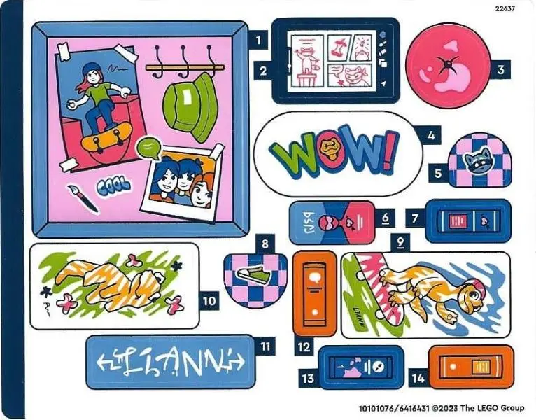 Sticker Sheet for Set 41739 - (10101076/6416431)