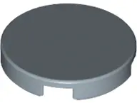 Sand Blue Tile, Round 2 x 2 with Bottom Stud Holder