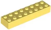 Light Yellow Brick 2 x 8