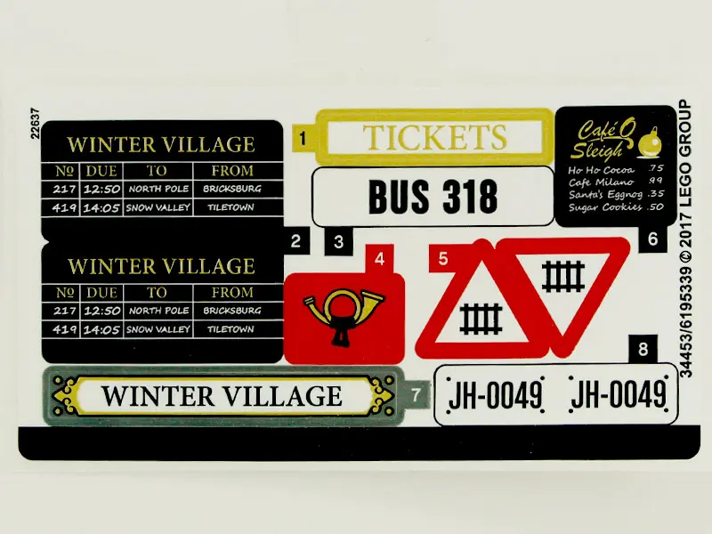 Sticker Sheet for Set 10259 - (34453/6195339)