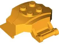 Light Orange Cockpit Front 4 x 3 x 2 with Bar Handle