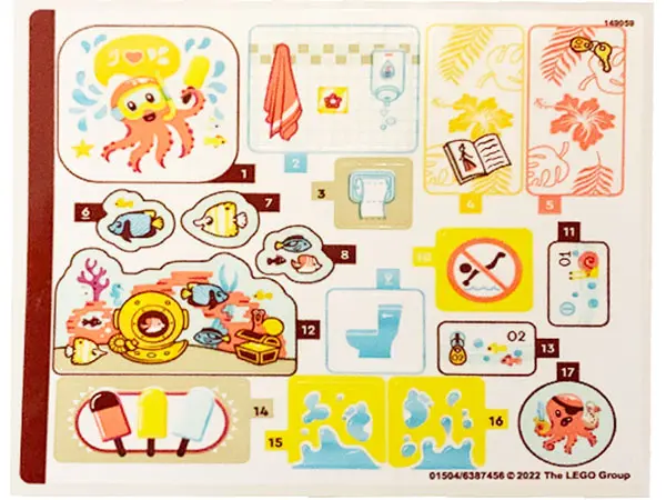 Sticker Sheet for Set 41720 - (01504/6387456)
