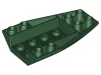 Dark Green Wedge 6 x 4 Triple Inverted Curved