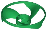 Green Propeller 3 Blade 13 Diameter (Ninjago Airjitzu Flyer Vortex Rotor)
