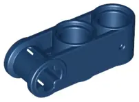 Dark Blue Technic, Axle and Pin Connector Perpendicular 3L with 2 Pin Holes