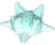 Trans-Light Blue Hero Factory Weapon, Spiked Ball Half with Axle Hole