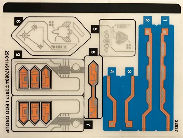 Sticker Sheet for Set 70351 - (29011/6170894)