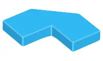 Dark Azure Tile, Modified Facet 2 x 2