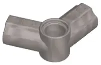 Flat Silver Technic, Axle and Pin Connector Angled #5 - 112.5 degrees