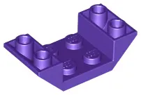 Dark Purple Slope, Inverted 45 4 x 2 Double with 2 x 2 Cutout