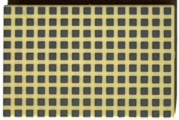 Tan Tile 2 x 3 with Dark Bluish Gray Squares Pattern